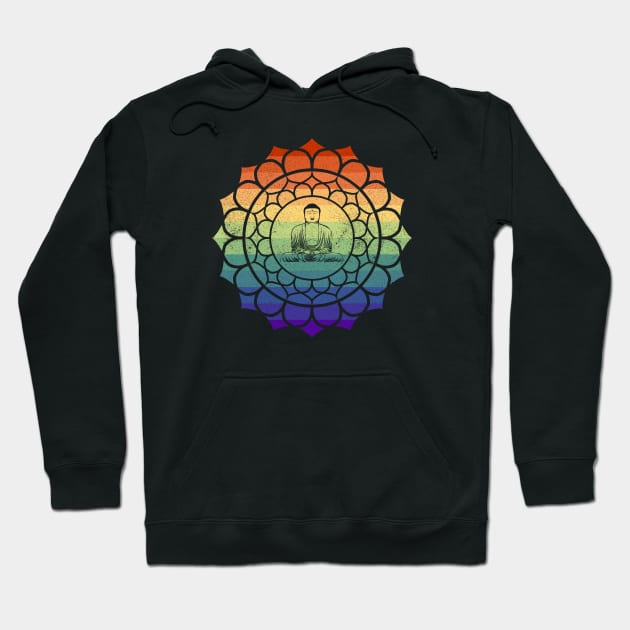 Gay Buddha Mandala Hoodie by Muzehack